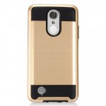 Wholesale LG Aristo, LG LV3, LG MS210 Armor Hybrid Case (Champagne Gold)